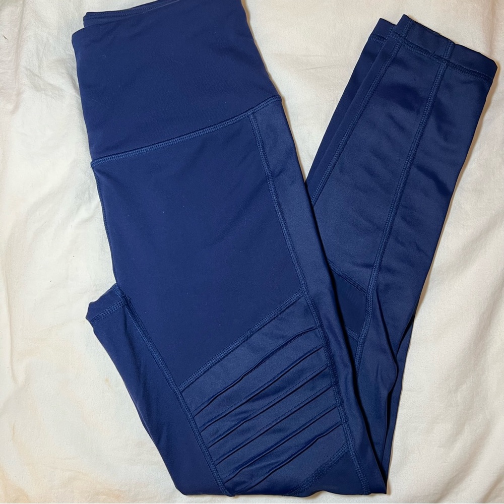 Victoria's Secret Electric Blue Moto Leggings, XS